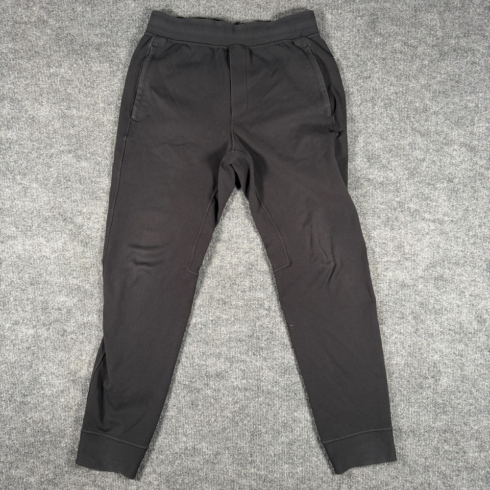 Lululemon Sojourn Jogger Pants Mens Medium Black M5423S Warpstreme Work Out Run